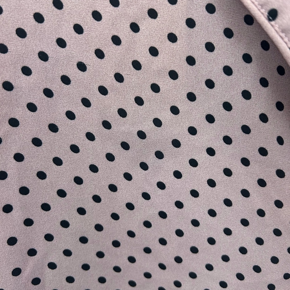 Pink Polka Dot Button Down - Picture 2 of 3
